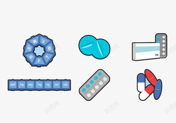 医疗药品png免抠素材_新图网 https://ixintu.com 图形 小清新 简约