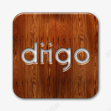 Diigo标志广场木社会网络图标图标