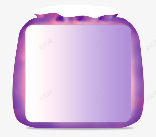 紫色卡通袋子psd免抠素材_新图网 https://ixintu.com 卡通 可爱 紫色 袋子