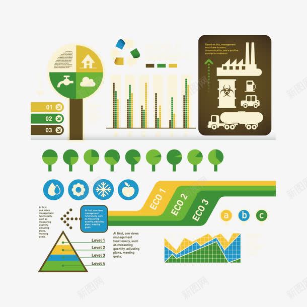 ppt装饰png免抠素材_新图网 https://ixintu.com ppt ppt装饰 图标 扁平化 数据表