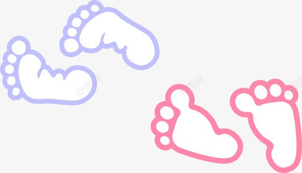 儿童脚印png免抠素材_新图网 https://ixintu.com 儿童 脚印 脚底板印 脚板印 赤脚印记 足迹