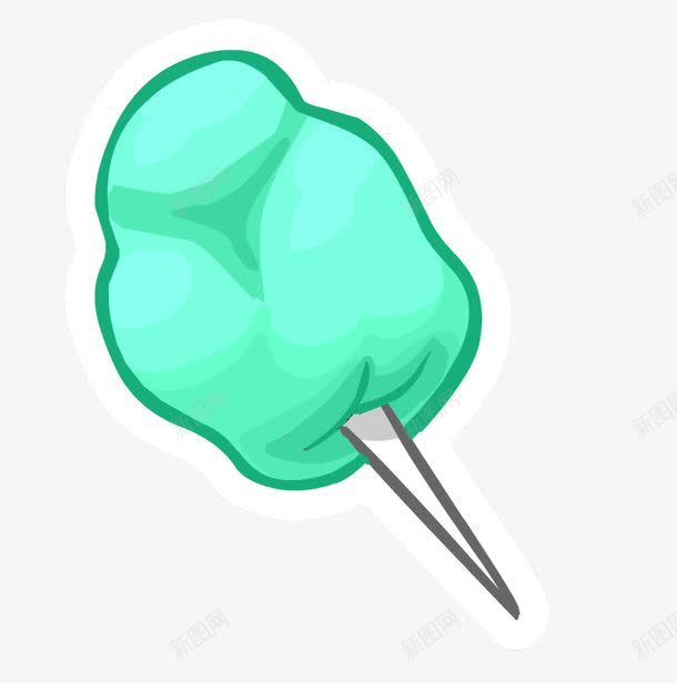 绿色棉花糖png免抠素材_新图网 https://ixintu.com 图案设计 棉花糖 绿色 软糖