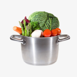 锅里的蔬菜素材