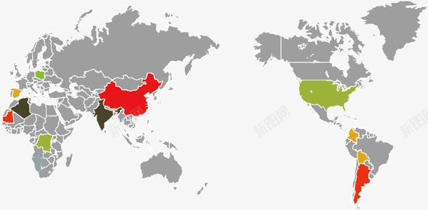 地图表元素矢量图ai免抠素材_新图网 https://ixintu.com ppt元素 分析 地图表 数据 矢量图