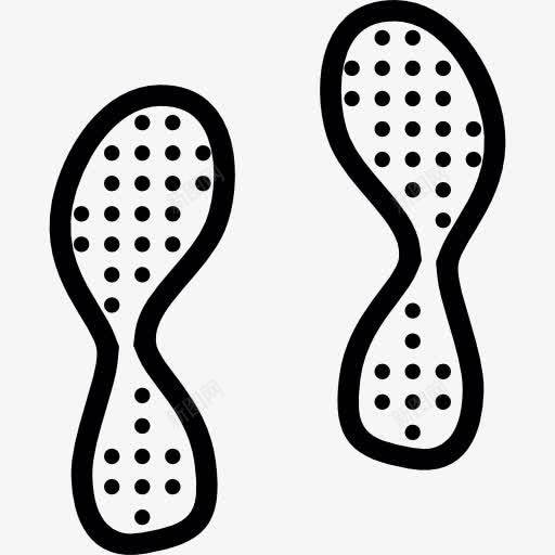 足迹图标png_新图网 https://ixintu.com 侦探 形状 版画 鞋 鞋印