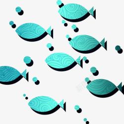 鱼群素材