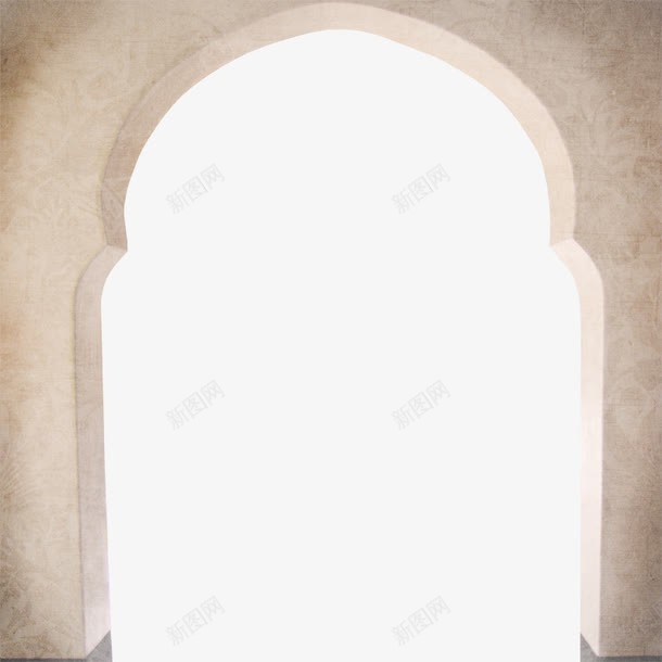 欧式拱形门png免抠素材_新图网 https://ixintu.com 建筑 欧式 白色玻璃欧式拱形门 门