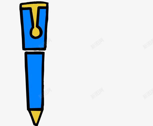儿童用笔png免抠素材_新图网 https://ixintu.com 书写 作业 写作 蓝色