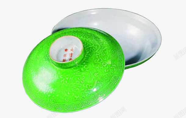 绿色陶瓷碗png免抠素材_新图网 https://ixintu.com 古碗 木碗 碗 碗底 碟子 陶瓷碗