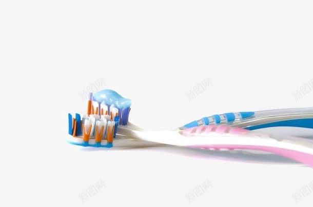 挤上牙膏的牙刷png免抠素材_新图网 https://ixintu.com 一对 情侣 牙刷 牙膏