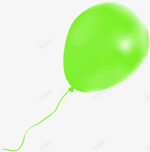 绿色飘扬的气球png免抠素材_新图网 https://ixintu.com 气球 素材 绿色 飘扬