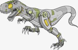 机甲恐龙彩绘卡通机甲恐龙高清图片