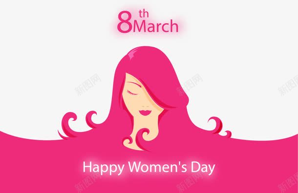 妇女节快乐美丽女人png免抠素材_新图网 https://ixintu.com 8 Day Happy march womens 妇女节快乐 美丽女人