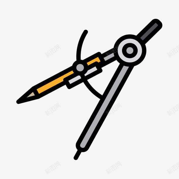 圆规png免抠素材_新图网 https://ixintu.com 圆规 工具 数学 素材