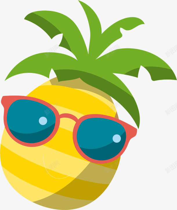 夏季水果橙色菠萝png免抠素材_新图网 https://ixintu.com 一个菠萝 凤梨 夏天水果 夏季水果 帅气菠萝 橙色菠萝