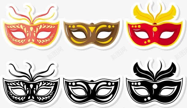 面具眼罩png免抠素材_新图网 https://ixintu.com 创意面具 眼罩 面具