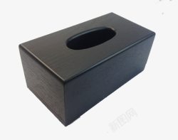 黑色纸巾盒素材