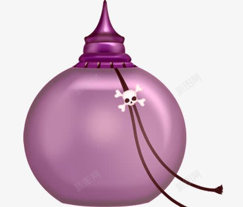 紫色酒壶png免抠素材_新图网 https://ixintu.com 手绘 简单 紫色 酒壶