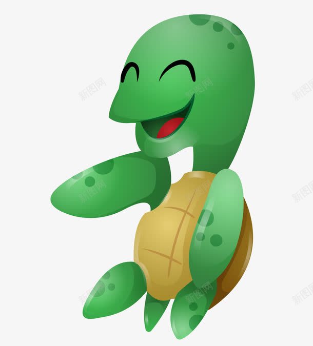 卡通手绘可爱站立乌龟png免抠素材_新图网 https://ixintu.com 卡通的动物 可爱的乌龟 手绘的乌龟 站立的乌龟