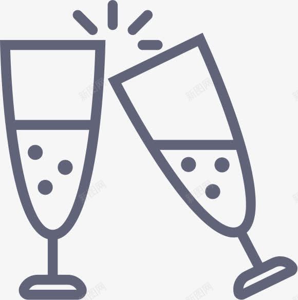 香槟眼镜OutlineSmashicons图标png_新图网 https://ixintu.com Champagne Glasses 眼镜 香槟