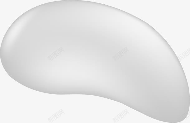 白色卡通简约形状png免抠素材_新图网 https://ixintu.com 卡通 形状 白色 简约 设计