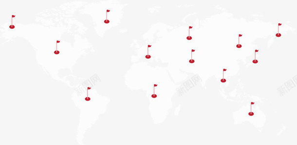 世界地图标识矢量图ai_新图网 https://ixintu.com 世界地图 图标 标识 矢量图