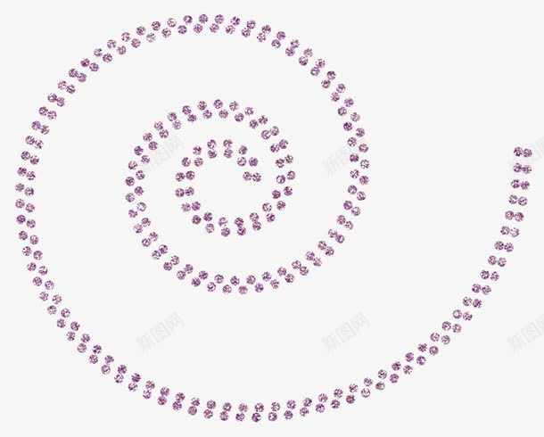 紫色珍珠链子png免抠素材_新图网 https://ixintu.com 手绘 珍珠 紫色 链子