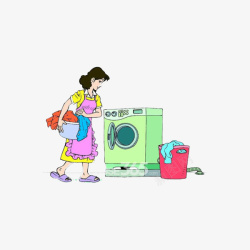 洗衣服的保洁素材