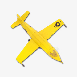 黄色卡通飞机素材