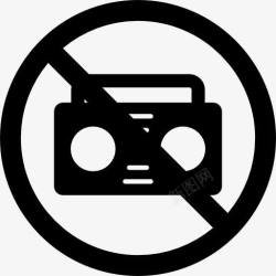 广播扬声器没有无线电图标高清图片