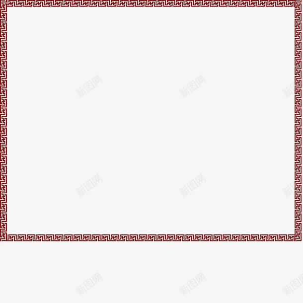 红色古典边框png免抠素材_新图网 https://ixintu.com 传统 古典 古典边框 红色