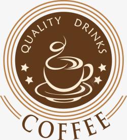 优质咖啡复古优质咖啡标签高清图片