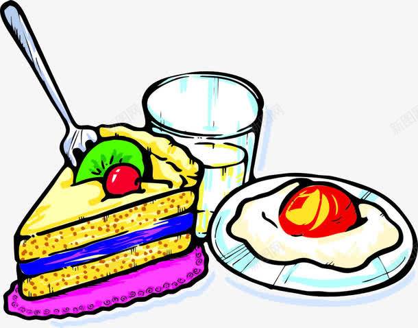 彩色卡通手绘营养早餐png免抠素材_新图网 https://ixintu.com 卡通 彩色 手绘 早餐 营养