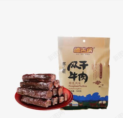 产品实物牛肉干png免抠素材_新图网 https://ixintu.com 熟食 牛肉干 食品