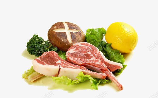 食物原料png免抠素材_新图网 https://ixintu.com 产品实物 生羊排 羊排 餐饮美食