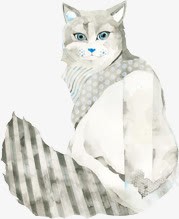 卡通纹理猫效果图标png_新图网 https://ixintu.com 卡通 图标 效果 纹理
