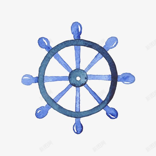 蓝色手绘的圆轴图标png_新图网 https://ixintu.com PNG 圆轴 手绘 蓝色