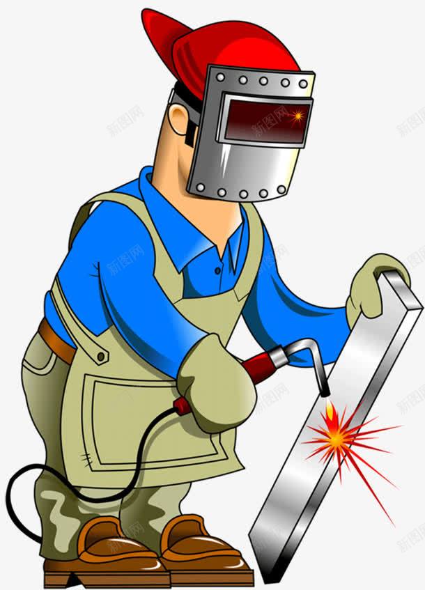 卡通版的工匠png免抠素材_新图网 https://ixintu.com PNG素材 卡通 工匠 手工工匠 电焊 电焊工人
