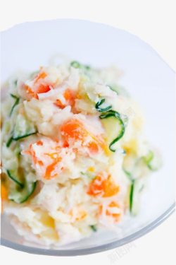 低脂减肥餐蔬菜土豆沙拉高清图片