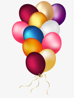 五彩缤纷的节日气球矢量图素材