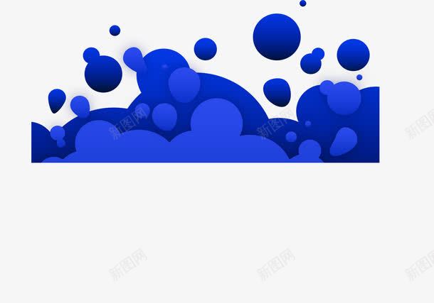 蓝色扁平抽象背景png免抠素材_新图网 https://ixintu.com 几何背景 扁平化 抽象背景 蓝色