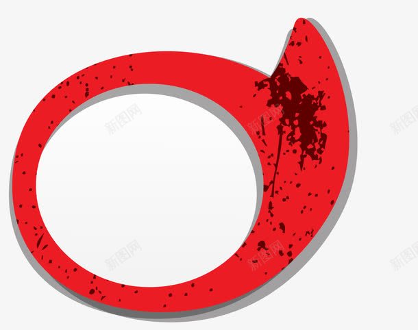 红色圆形对话框png免抠素材_新图网 https://ixintu.com 圆圈标志 圆形对话框 复古标签 红色标签 聊天框 装饰图案