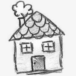 创意房屋铅笔画png免抠素材_新图网 https://ixintu.com 创意彩铅 创意房屋铅笔画 装饰图案