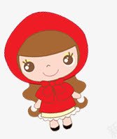 可爱卡通png免抠素材_新图网 https://ixintu.com 卡通人物 可爱卡通 可爱女孩 小红帽