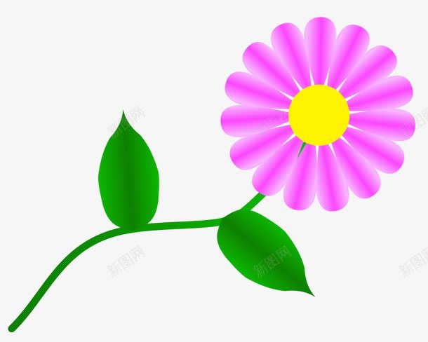 粉色雏菊png免抠素材_新图网 https://ixintu.com 图案设计 粉色花朵 花 雏菊