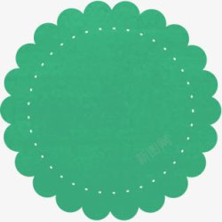 绿色底纹花边装饰素材