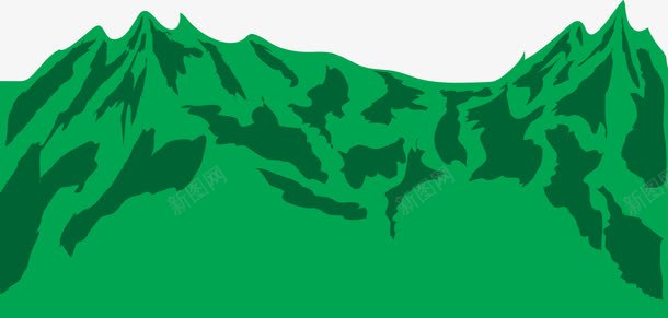 山脉绿色png免抠素材_新图网 https://ixintu.com 山脉 绿色 绿色矢量