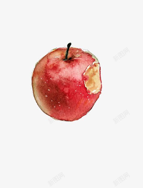 手绘苹果png免抠素材_新图网 https://ixintu.com 创意 手绘 手绘苹果 红苹果 苹果