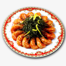 大虾泰国菜素材