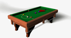 3D台球桌模型图素材